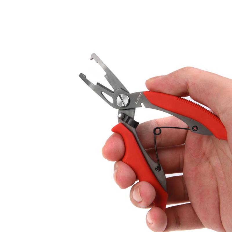 LEO 13cm Fish Grip Clamp Multifunction Fishing Pliers Portable Fishing Tools Fishing Pliers Tackle Tool