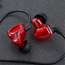 Bakeey Dual Dynamic Wired In-ear Earphone Stereo Noise Cancelling Headphone for Xiaomi Huawei