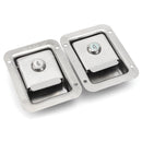 2Pcs Stainless Steel Paddle Door Lock Handle Truck Box Trailer Latch With Key