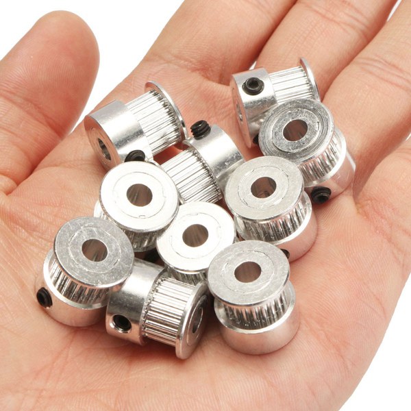 Geekcreit 10Pcs GT2 Pulley 20 Teeth Bore 5mm 10M GT2 Belt For 3D Printer RepRap Prusa