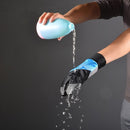 ROCKBROS Winter Waterproof Full Finger Touch Scree Cycling Gloves with Rain Cover Stripe Style