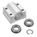 Machifit 10mm Slide Bushing Block With 2 Bearings for No Power Spindle Assembly Small Lathe Accessories