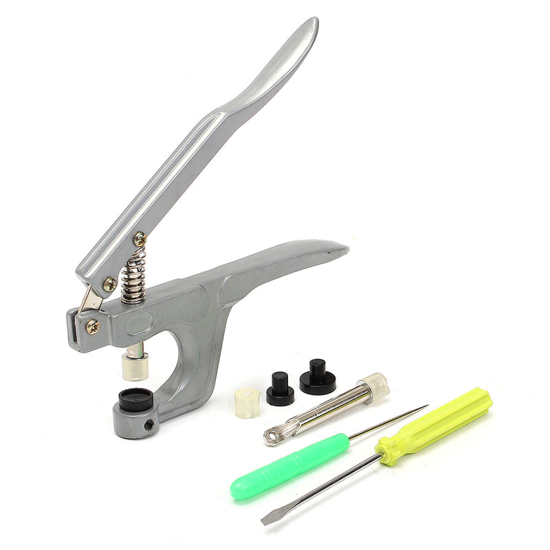 Clothes Button Fastener Snap Plier with 150Set Colorful T5 Snap Plastic Buttons