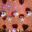 LED USB Remote Control Luminous Letter Fairy String Light Curtain Windows Christmas Garland Hanging Wall Lamp