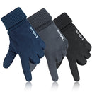 Womens Mens Winter Suede Gloves Touch Screen Windproof Thermal Warm Outdoor Driving Skiing Gloves Mittens