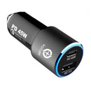 Bakeey 63W PD3.0 QC3.0 Dual Port Mini High Power Super Fast Charging Car Charger For iPhone 8Plus XS 11 Pro Huawei P30 Pro Mate 30 5G