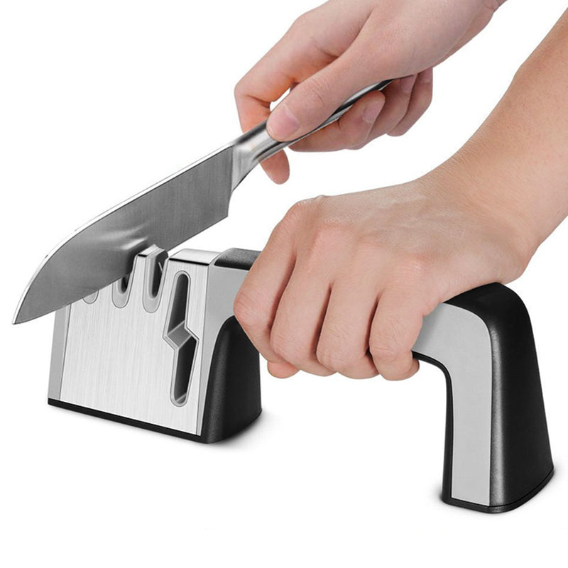 MYVIT Sharpener 4 in 1 Diamond Coated & Fine Ceramic Rod Shears and Scissors Sharpening Sharpen Stone