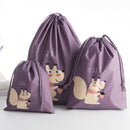 Waterproofing Cartoon Animals Printed Storage Bag