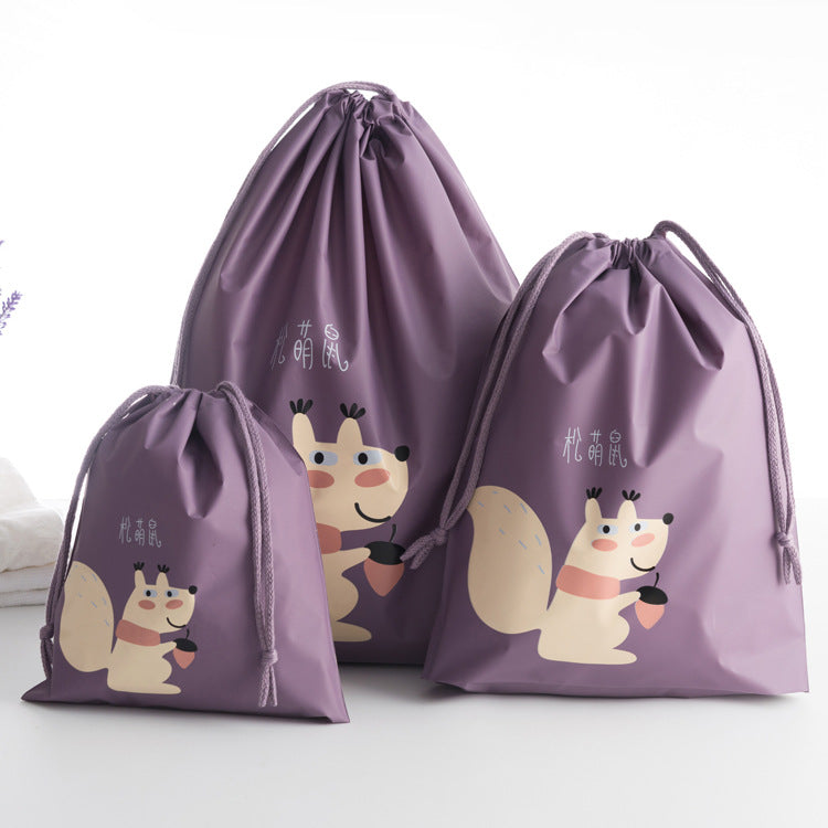 Waterproofing Cartoon Animals Printed Storage Bag