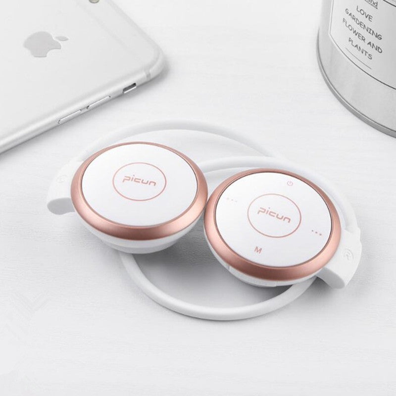 Picun T6 Mini Sport bluetooth Earphone Noise Cancelling Waterproof Sweatproof Over-ear Headphone Support FM TF Card