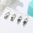 Bohemian Rotating Crystal Earring Long Style Rhinestone Ear Drop Earring For Women Jewelry