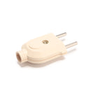 Loskii HA-17 EU Wire Plug Residential Round Pins Plug 10-Amp 250-Volt Two Pins Plug for DIY