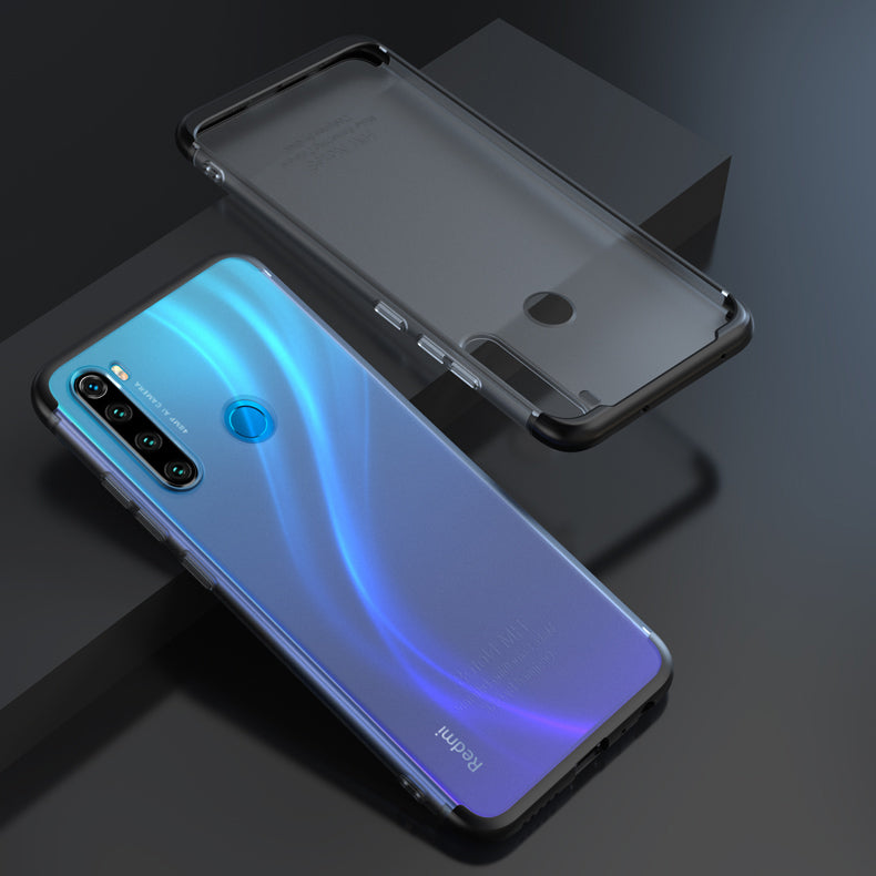 For Xiaomi Redmi Note 8 Case Bakeey 3 In 1 Detachable Matte Translucent Plating Shockproof PC Protective Case