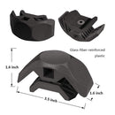 Drillpro 8Pcs Right Angle Clip Set Wood Clamp Panel Connectors for Creative DIY Furniture Closet Table Storage Shelf Hard Plastic Material Fit for 0.63 to 0.75 Inch Thickness Board Woodworking