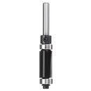 Drillpro 1/4 Inch Shank Double Bearing Router Bit Double Edge Straight Woodworking Trimming Cutter
