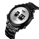 SKMEI 1531 Creative Drum Watch Stainless Steel Waterproof Business Men Watch Quartz Watch