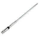 CLAITE 1150mm VHF Radio BNC Antenna Stainless Steel VHF FM Antenna 76-108mhz for FM Radio Transmitter