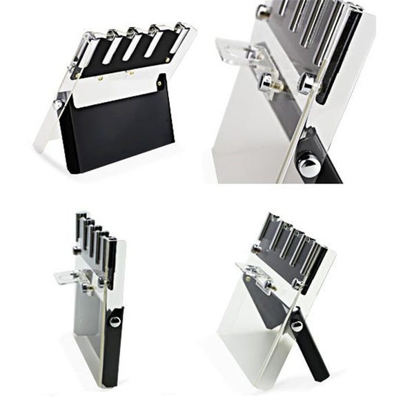 Acrylic 3 4 5 6 Inch Peeler Blade Holder Block Rack Stand Kitchen Storage Rack Transparent Storage