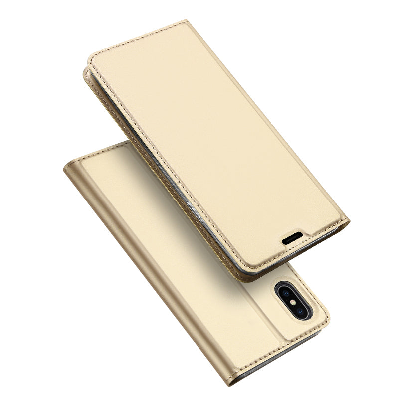 DUX DUCIS Protective Case For iPhone XS Max Magnetic Flip Wallet Card Slot Kickstand
