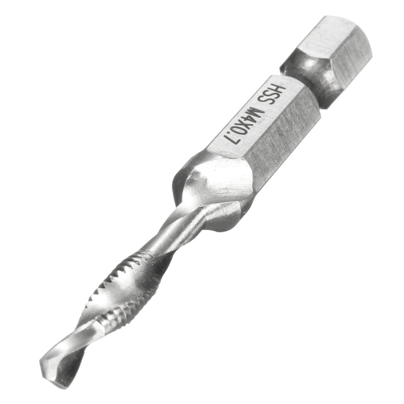 1/4 Inch Hex Shank HSS M4/5/6/8/10 Metric Screw Tap  Combination Drill Tap Bit