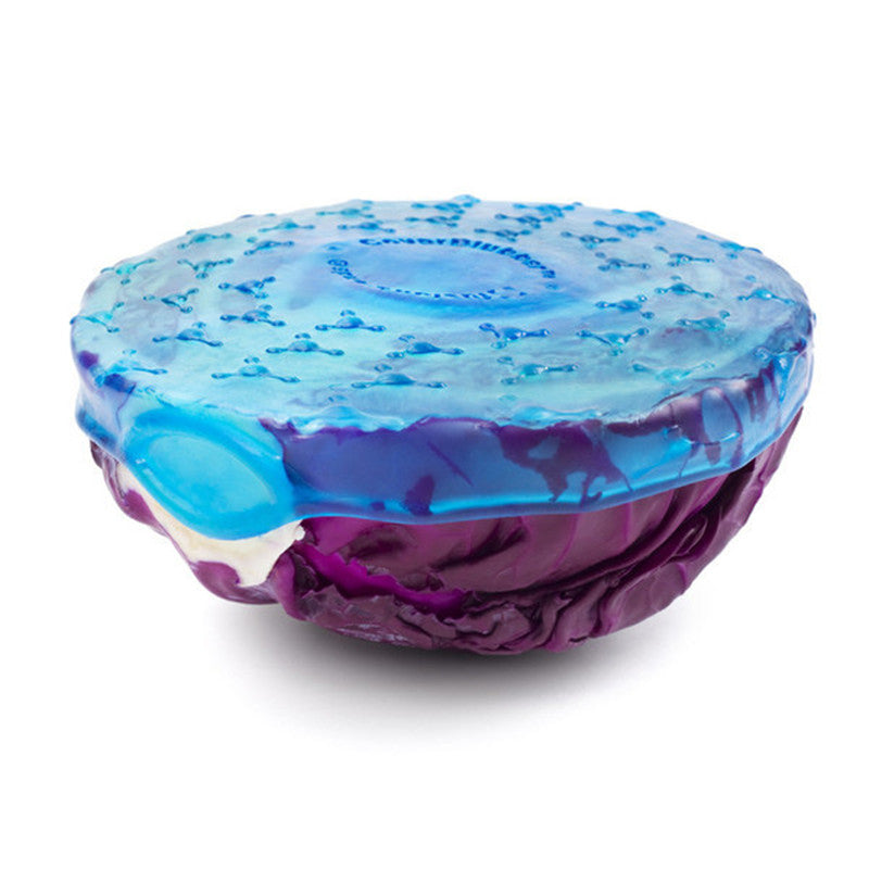 4 Pcs Bowl Vegetable Fruits Lid Silicone Plastic Wrap Cover Microwave Refrigerator Fresh Keeping Bow