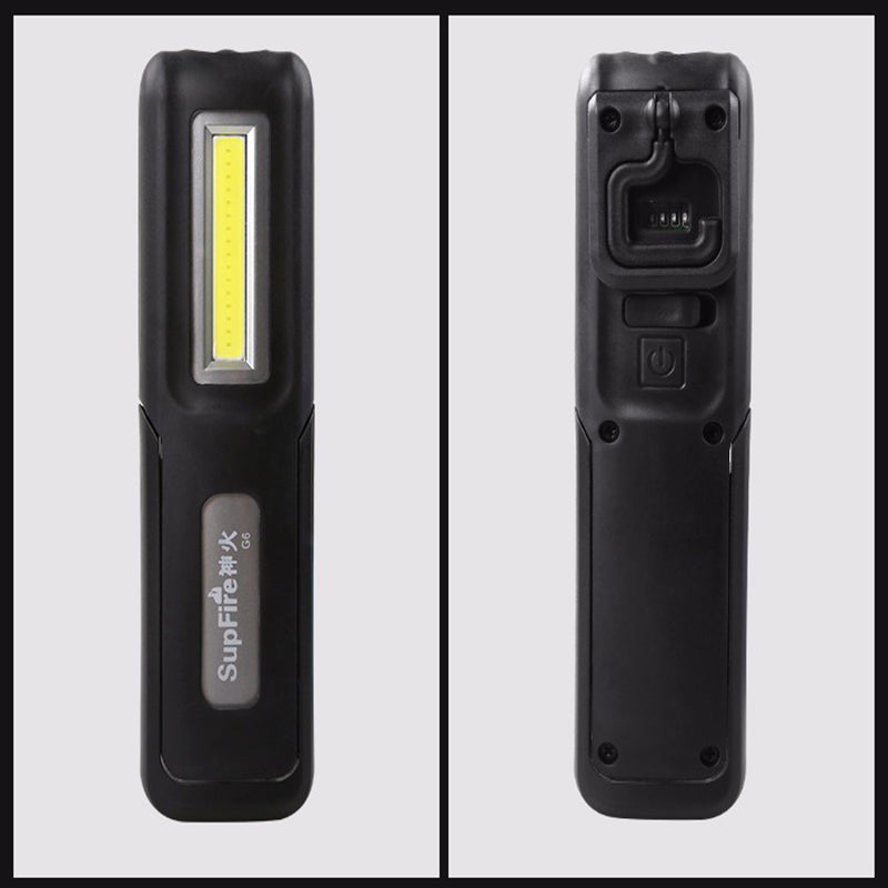 SupFire G6 XPE LED+COB 2Modes 180 Rotatable USB Rechargeable Worklight Set Outdoor Multifunctional Maintenance Lights Emergency Lights Work Light with Magnet