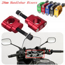 Pair 1 1/8inch 28mm Billet CNC HandleBar Mount Clamp Riser For Honda Kawasaki Suzuki