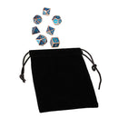 7Pcs Polyhedral Dices Antique Metal Multisided Dice Set Role Playing Gadget Dice