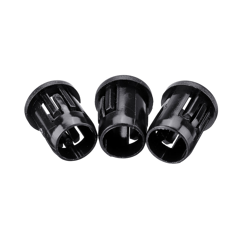 200pcs 5MM LED Holder Black Plastic Diode Lampshade Holder Clip Bezel Mount Light Case Cup Bezels Mounting Cases
