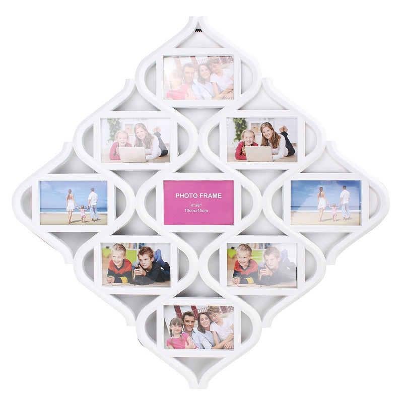 Chinese Knot 9 Image Family Photo Frame Collage Picture Wall Hanging Decor Wedding Gift