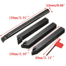 4pcs 12mm Lathe Boring Bar Tunring Tool Holder With 4pcs DCMT0702 Insert