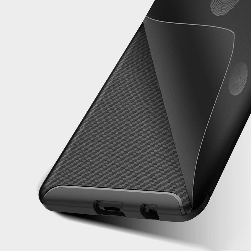 Bakeey Protective Case For Samsung Galaxy S10 6.1 Inch Slim Carbon Fiber Fingerprint Resistant Soft TPU Back Cover