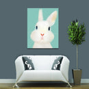 Miico Hand Painted Oil Paintings Cartoon Rabbit Paintings Wall Art For Home Decoration