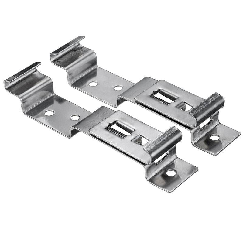 Stainless Steel Car License Plate Frame Holder Trailer Number Plate Clips Spring