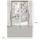 5x7FT Photography Backdrop Blossom Flower Window Curtain Studio Photo Background