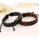 Fashion Personality Handmade Woven Leather Multi-layer Stitching Leather Bracelet