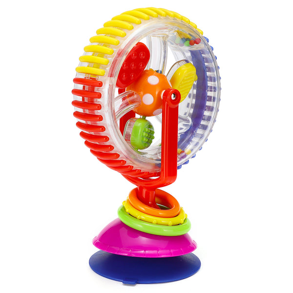 Baby Kid Rainbow Creative Observe Ferris Wheel Rattle Educational High Chair Toys