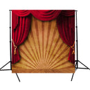 10x10FT Circus Red Curtain Stage Photography Backdrop Studio Prop Background