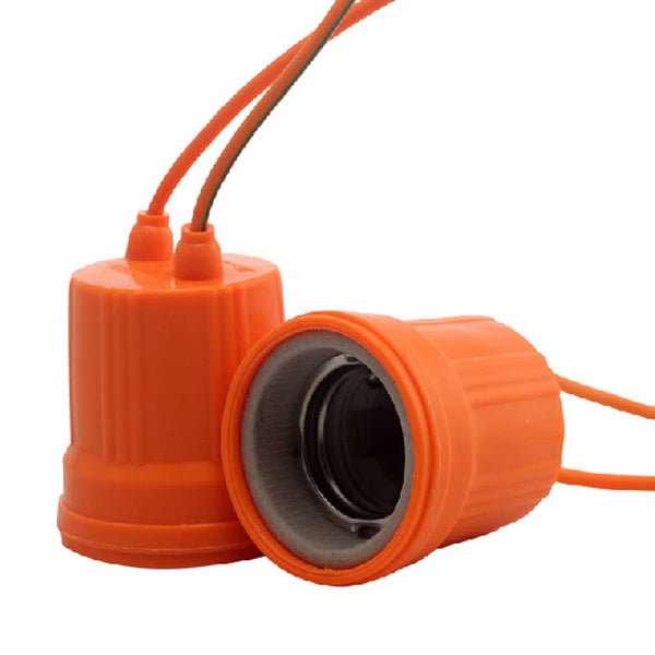 Ceramics Waterproof E27 Lamp Holder Bulb Adapter Socket Light Base