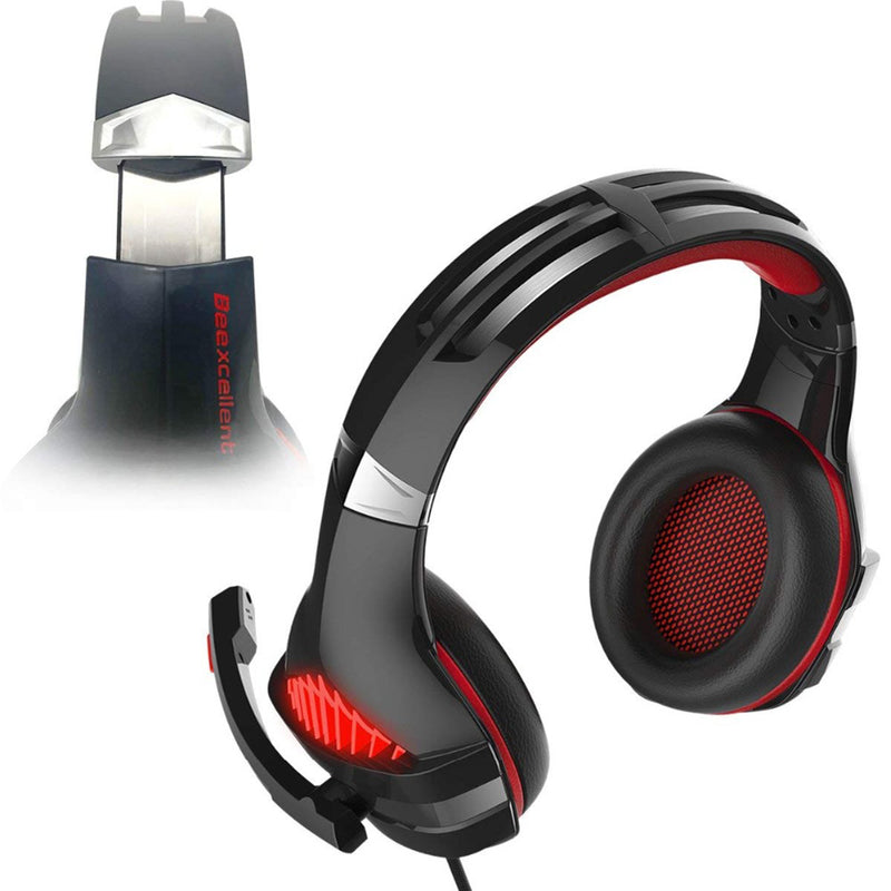 Beexcellent GM-5 Wired Shocking Bass Gaming Headphone with Microphone Headset for PS3 PS4 Xbox ONE PC