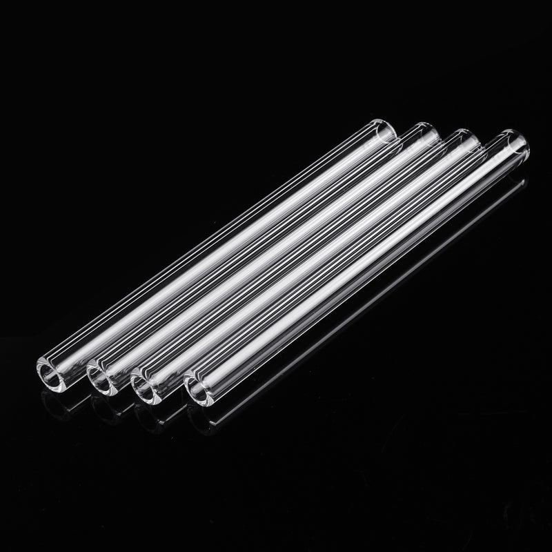 4Pcs 100mm OD 7mm 1.5mm Thick Wall Borosilicate Glass Blowing Tube Laboratory