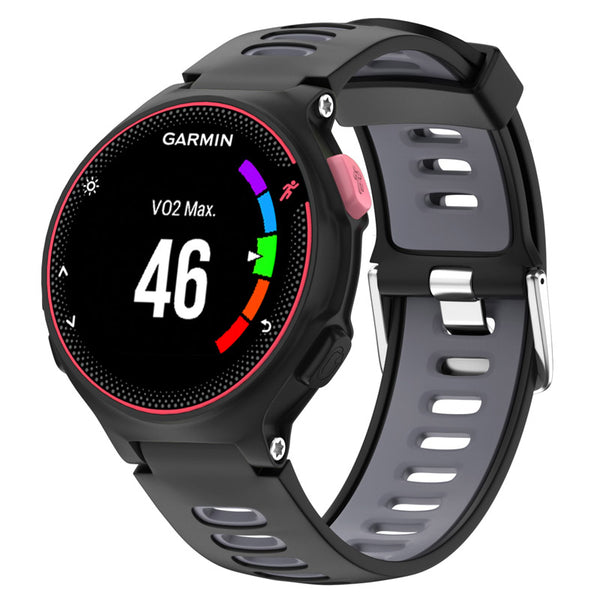 Replacement 22mm Silicone Watch Strap With Pins and Tools For Garmin 220 Forerunner 620