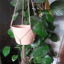 Handmade Macrame plant hanger hanging planter basket jute weave rope craft  Decorations