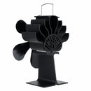 1500RPM 4/5 Blades Stove Fan Silent Fireplace Fire Heat Powered Saving Eco Fan No Electricity & Battery