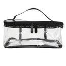 Large Clear Zipper Cosmetic Plastic Make-up Bag Storage Case Travel Portable