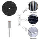 Drillpro 41Pcs Cutting Wheel Set for Rotary Tool 6Pcs HSS Circular Saw Blades 20Pcs Resin Cutting Discs 10Pcs Diamond Cutting Wheels with 5Pcs Mandrels