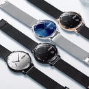 DOM M-302 Waterproof Calendar Men Wrist Watch Stainless Steel Strap Quartz Watches