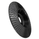 Drillpro Black 100x16/110x22mm Bevel Arc Wood Carving Disc Tungsten Carbide Shaping Disc Angle Grinding Wheel Sanding Carving Rotary Tool Abrasive Disc for Angle Grinder