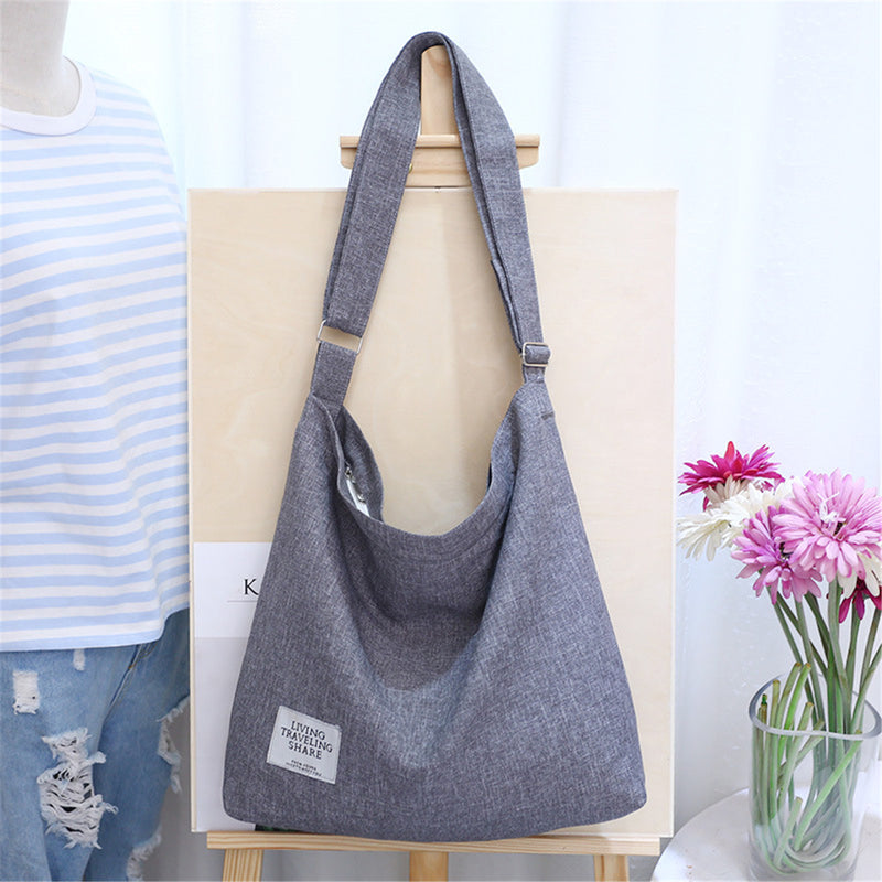 12L Women Large Canvas Handbag Shoulder Bag Tote Ladies Girl School Travel Bag