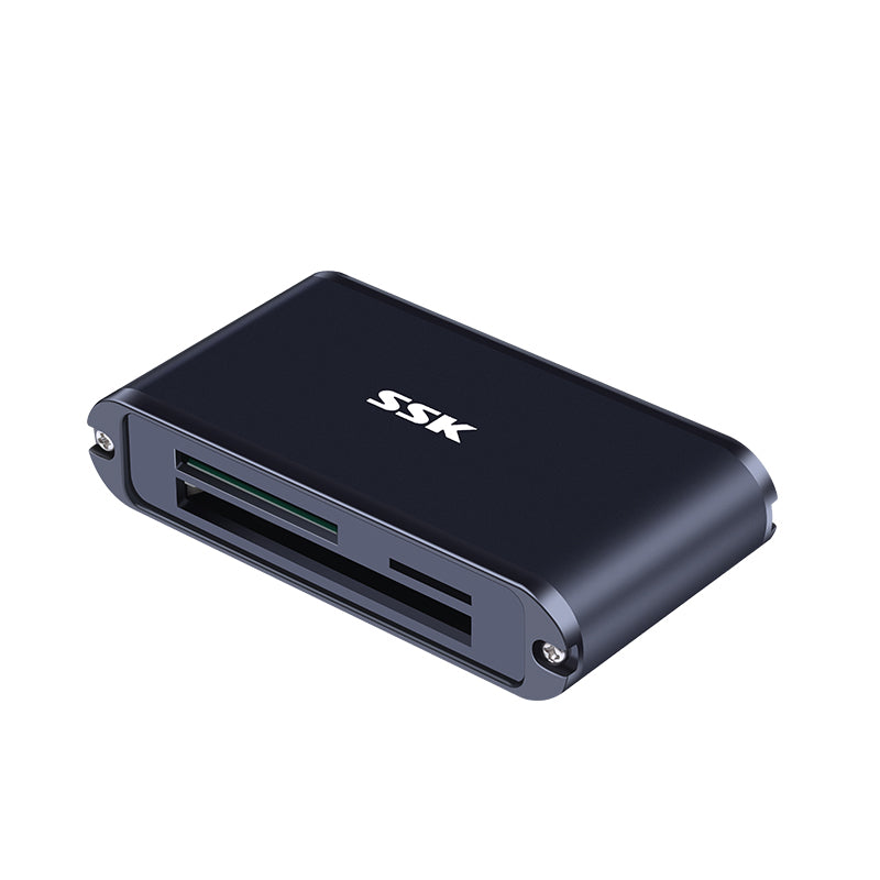 SSK SCRM630 Aluminum Alloy All-in-One USB 3.0 to Micro SD TF CF SD Card Reader